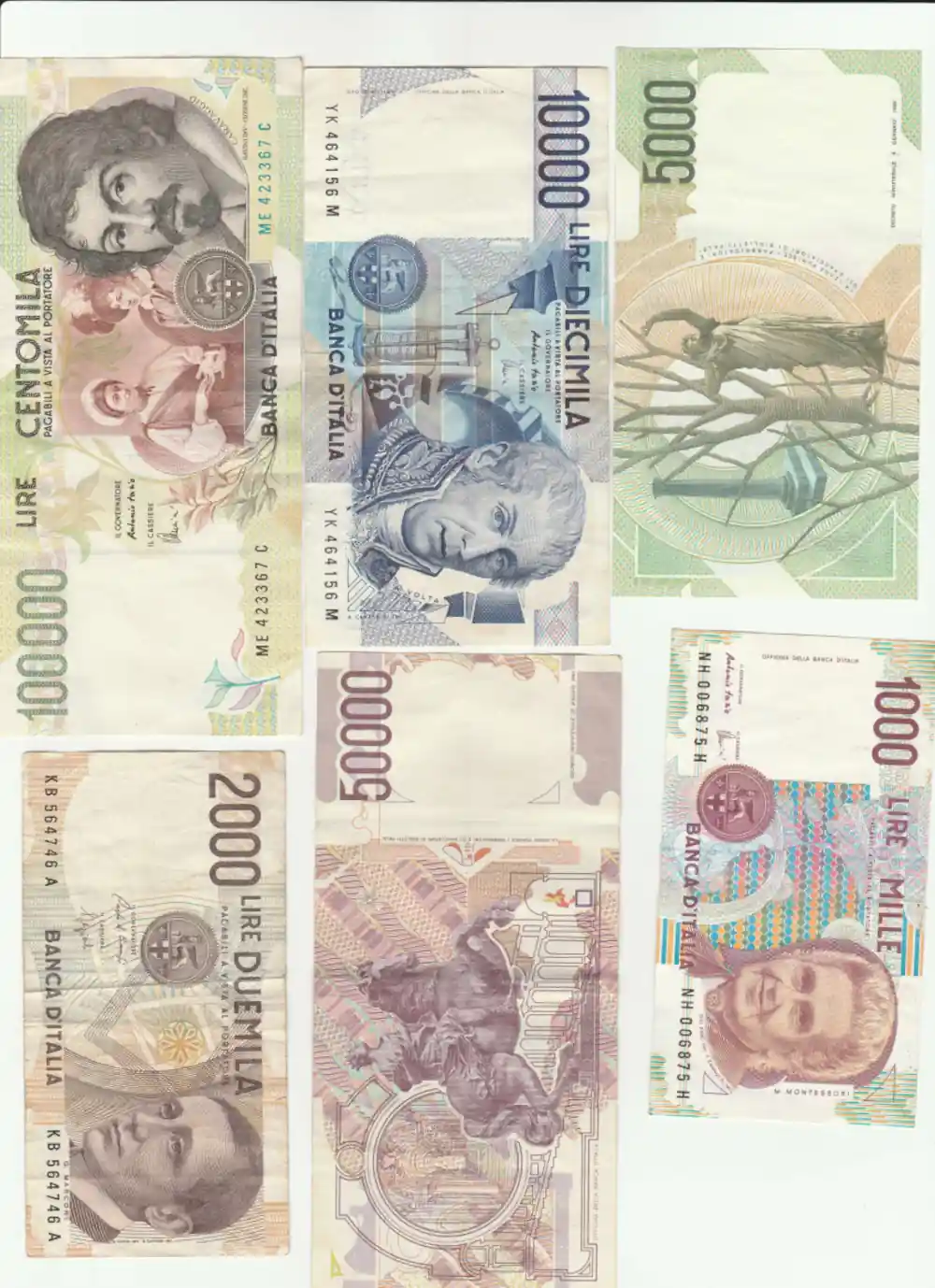 Italian Lira Banknotes – Collector's Set