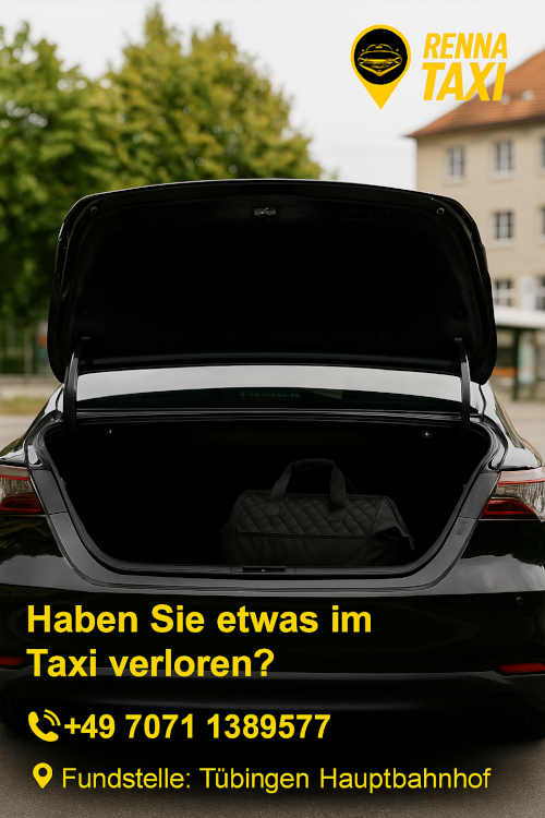 Fundsachen Taxi Tübingen am Hauptbahnhof – Renna Taxi hilft bei verlorenen Gegenständen